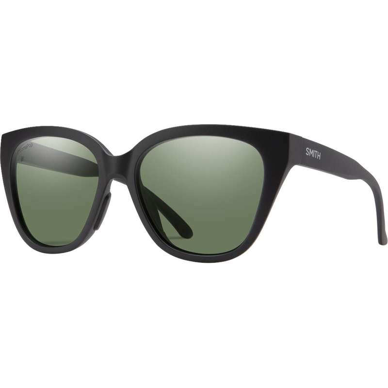 スミス サングラス レディース 【送料無料】 スミス レディース サングラス・アイウェア アクセサリー Era ChromaPop Polarized Sunglasses - Women's Matte Black/ChromaPop Polarized Grey Green