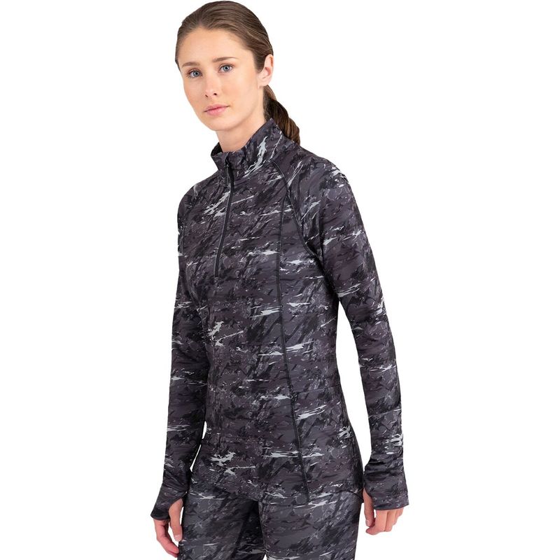 楽天ReVida 楽天市場店【送料無料】 テラマール レディース Tシャツ トップス Below Zero Midweight 1/2 Zip Top 3.0 - Women's Movement Camo