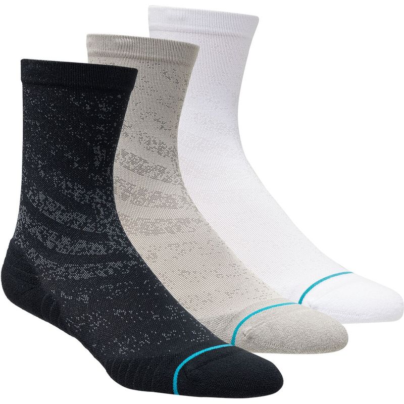 yz X^X fB[X C A_[EFA Run Light Crew Sock 3-Pack Multi