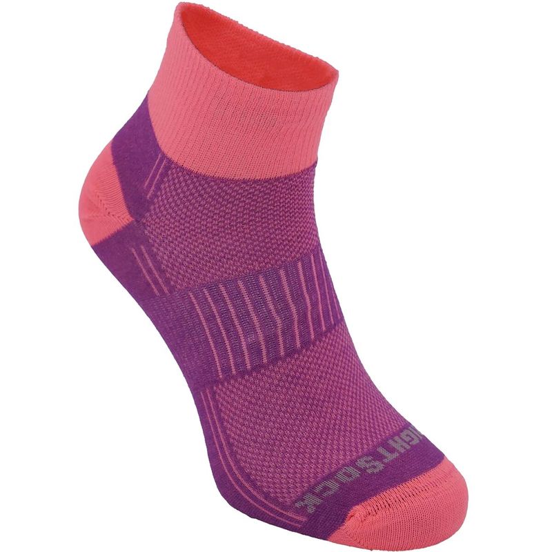 yz Cg\bN fB[X C A_[EFA CoolMesh ll 1/4 Running Sock Plum/Pink