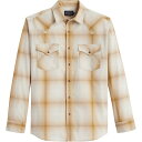 【送料無料】 ペンドルトン メンズ シャツ トップス Frontier Long-Sleeve Shirt - Men's Tan/White Ombre
