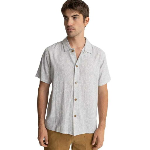 【送料無料】 リズム メンズ シャツ トップス Gleam Short-Sleeve Shirt - Men's Sea Foam 【送料無料】 リズム メンズ シャツ トップス Gleam Short-Sleeve Shirt - Men's Sea Foam