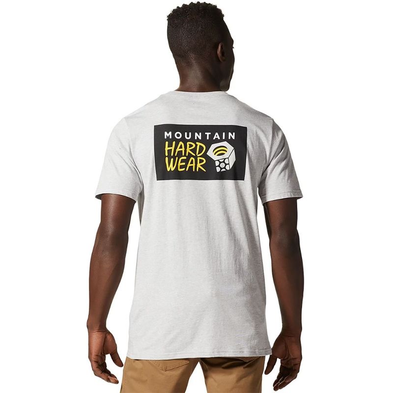 【送料無料】 マウンテンハードウェア メンズ Tシャツ トップス MHW Logo In A Box Short-Sleeve T-Shirt - Men 039 s Hardwear Grey Heather