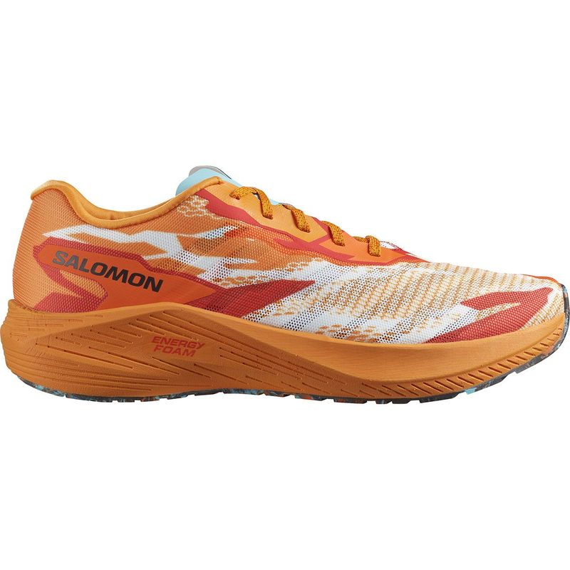 楽天ReVida 楽天市場店【送料無料】 サロモン メンズ スニーカー ランニングシューズ シューズ Aero Volt Running Shoe - Men's Turmeric Fiery Red Blue Radiance