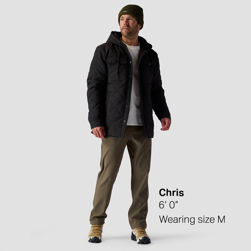 【送料無料】 ストイック メンズ ジャケット・ブルゾン アウター Quilted Hooded Snap Jacket - Men's Evergreen