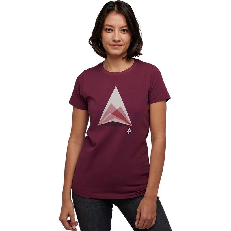 【送料無料】 ブラックダイヤモンド レディース Tシャツ トップス Mountain Transparency T-Shirt - Women's Blackberry