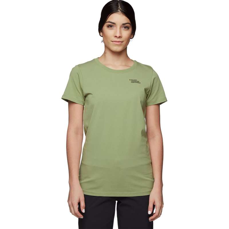【送料無料】 ブラックダイヤモンド レディース Tシャツ トップス Desert To Mountain Short-Sleeve T-Shirt - Women's Green Tea