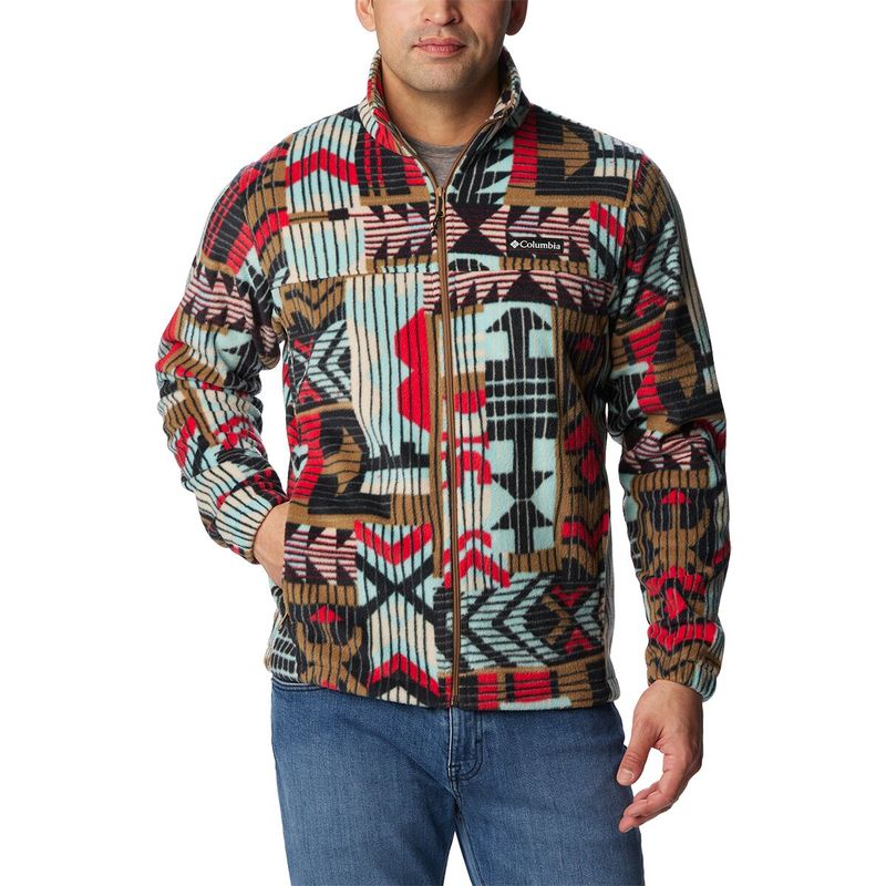  コロンビア メンズ ジャケット・ブルゾン アウター Steens Mountain Print Fleece Jacket - Men's Delta Pathways Print