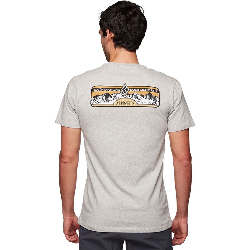 【送料無料】 ブラックダイヤモンド メンズ Tシャツ トップス Heritage Equipment Short-Sleeve T-Shirt - Men's Nickel Heather