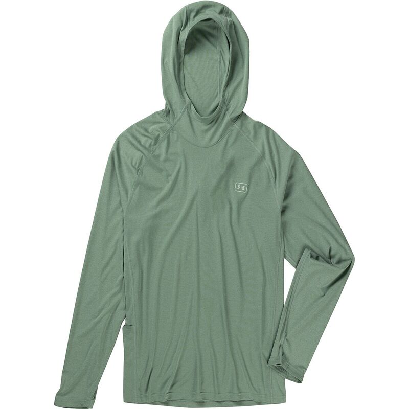 【送料無料】 アンダーアーマー メンズ パーカー・スウェット アウター Fish Elite Hoodie - Men's Silica Green/Hydro Green