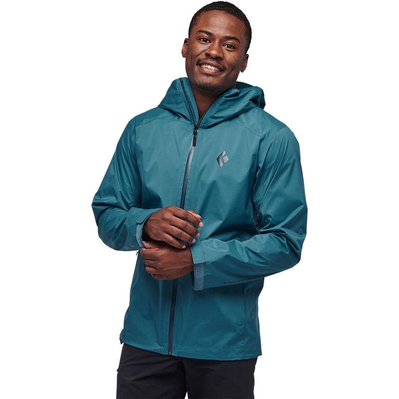 【送料無料】 ブラックダイヤモンド メンズ ジャケット・ブルゾン アウター Stormline Stretch Rain Shell Jacket - Men's Creek Blue