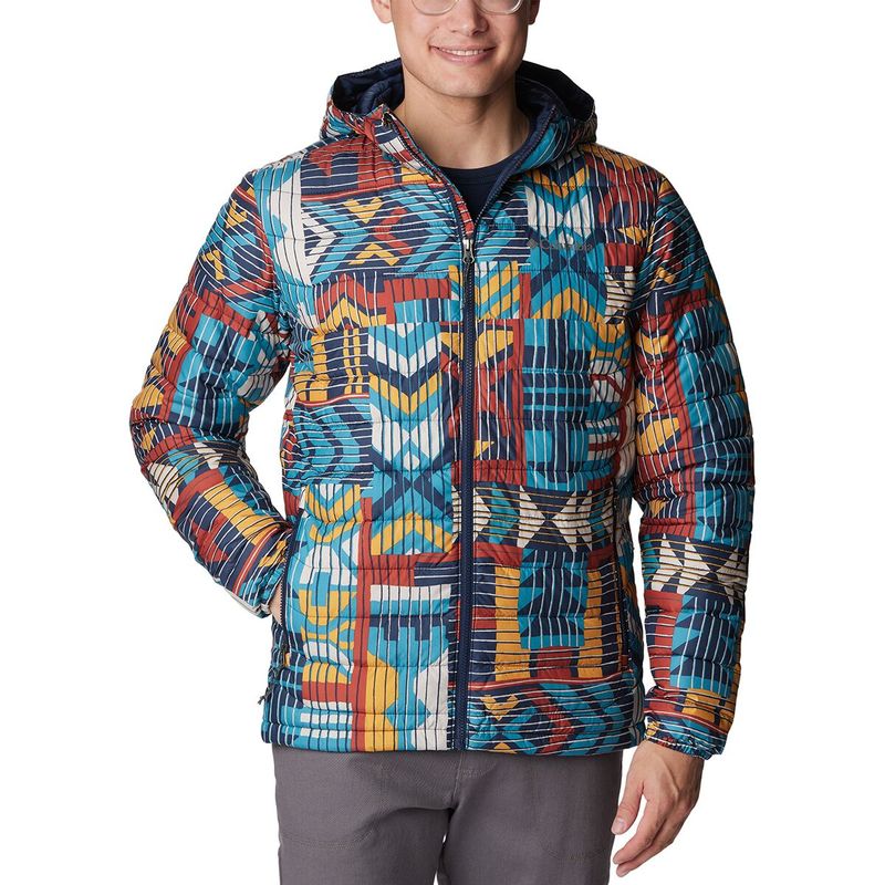  コロンビア メンズ ジャケット・ブルゾン アウター Powder Lite Hooded Jacket - Men's Warp Red Pathways Print