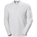 【送料無料】 ヘリーハンセン メンズ ポロシャツ トップス Crewline Long-Sleeve Polo Shirt - Men's White