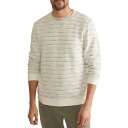 【送料無料】 マリーン レイヤー メンズ パーカー・スウェット アウター Textured Stripe Beach Crewneck - Men's Baja...