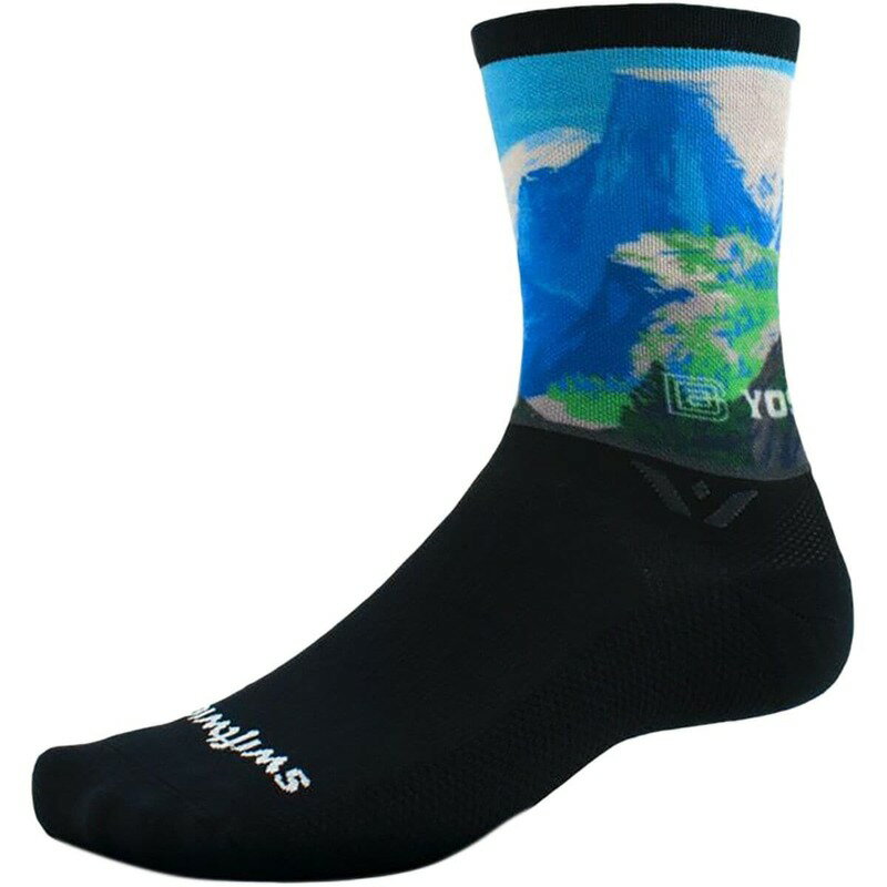 【送料無料】 スィフトウィック メンズ 靴下 アンダーウェア Vision Six Impression National Park Sock Yosemite Half Dome