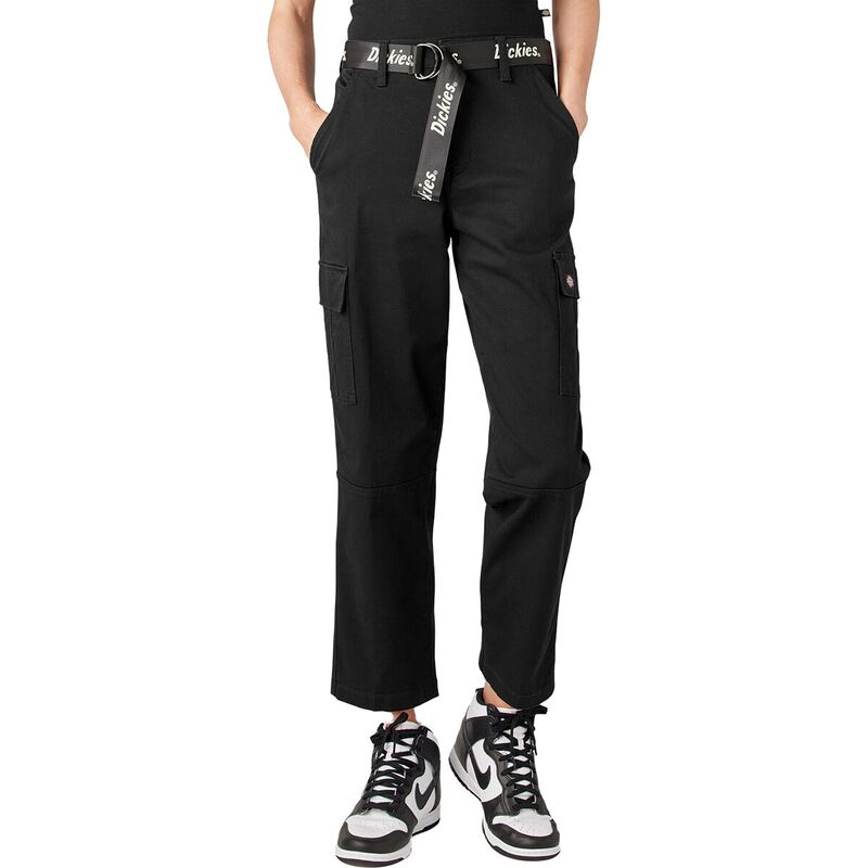 ディッキーズ ボトムス レディース 【送料無料】 ディッキーズ レディース カジュアルパンツ ボトムス Relaxed Fit Cropped Cargo Pant - Women's Black