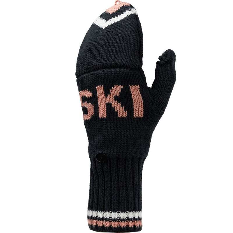 yz obNJg[ fB[X  ANZT[ Intarsia Ski Mitten - Women's Stretch Limo/Egret/Tawny Orange