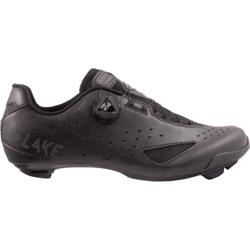 【送料無料】 レイク メンズ スニーカー サイクリングシューズ シューズ CX177 Wide Cycling Shoe - Men's Black/Black Reflective