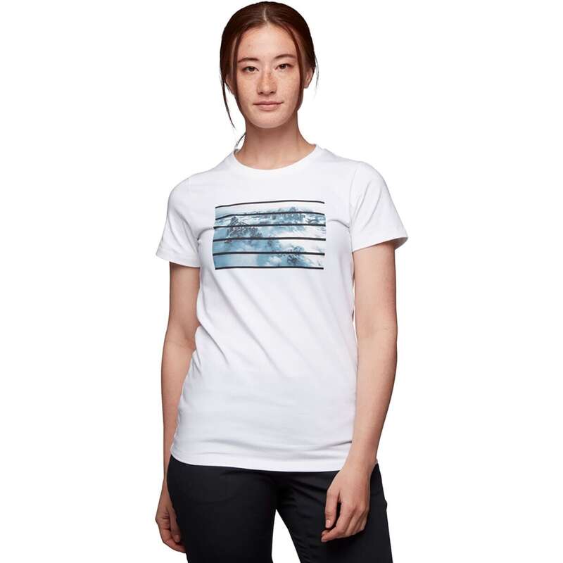 【送料無料】 ブラックダイヤモンド レディース Tシャツ トップス Aerial View Short-Sleeve T-Shirt - Women's White