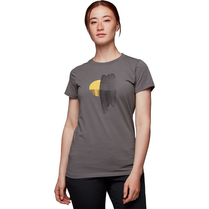 【送料無料】 ブラックダイヤモンド レディース Tシャツ トップス Luminary Short-Sleeve T-Shirt - Women's Steel Grey