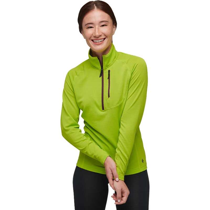 【送料無料】 ブラックダイヤモンド レディース パーカー・スウェット アウター Coefficient LT 1/4-Zip Pullover - Women's Aloe