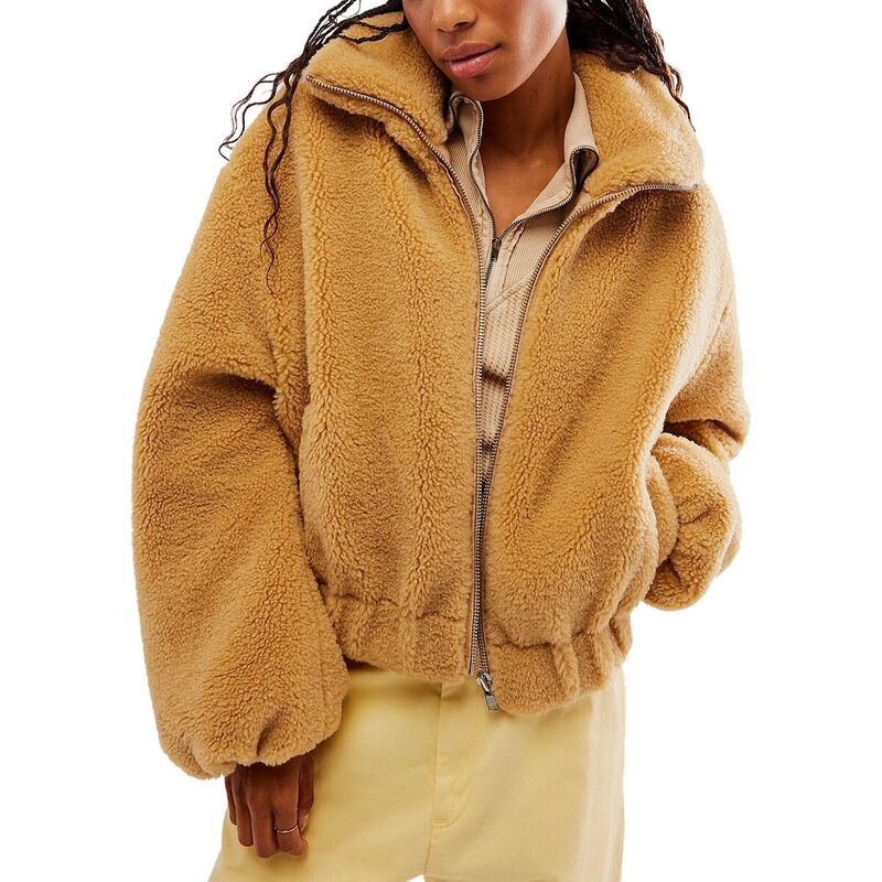 フリーピープル 【送料無料】 フリーピープル レディース ジャケット・ブルゾン アウター Get Cozy Teddy Jacket - Women's Camel