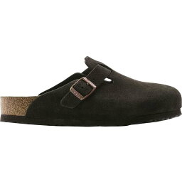 【送料無料】 ビルケンシュトック レディース スニーカー シューズ Boston Soft Footbed Suede Clog - Women's Mocha Suede