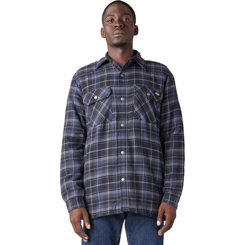 ̵ ǥå   ȥåץ Sherpa Lined Flannel Shirt - Men's Navy Bla...