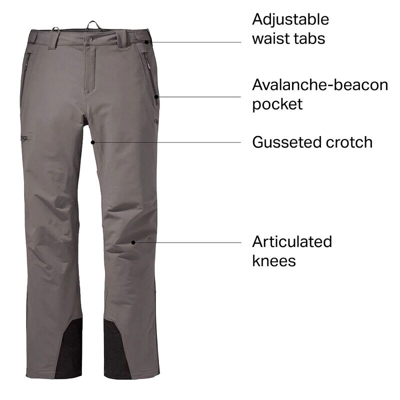 【送料無料】 アウトドアリサーチ メンズ カジュアルパンツ ボトムス Cirque II Softshell Pant - Men's Pewter