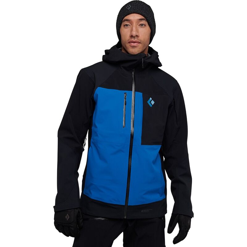 【送料無料】 ブラックダイヤモンド メンズ ジャケット・ブルゾン アウター Recon Pro Stretch Shell - Men's Black/Kingfisher