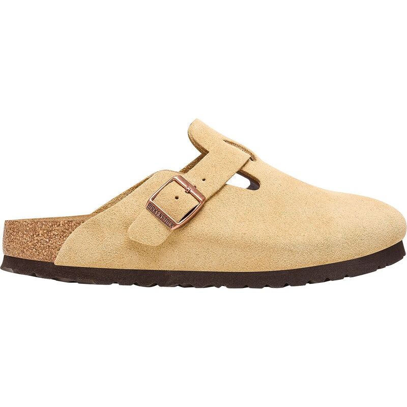 【送料無料】 ビルケンシュトック メンズ サンダル シューズ Boston Suede Clog - Men's Latte Cream Suede