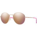 【送料無料】 スミス レディース サングラス・アイウェア アクセサリー Prep Polarized Sunglasses Rose Gold Polarized Rose Gold Mirror