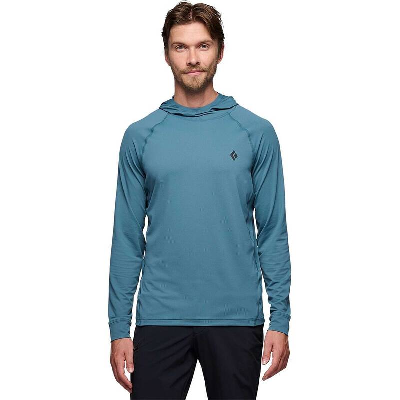 【送料無料】 ブラックダイヤモンド メンズ シャツ トップス Alpenglow Hooded Shirt - Men's Creek Blue