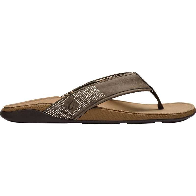 yz IJC Y T_ V[Y Tuahine Flip Flop - Men's Hunter/Golden Sand