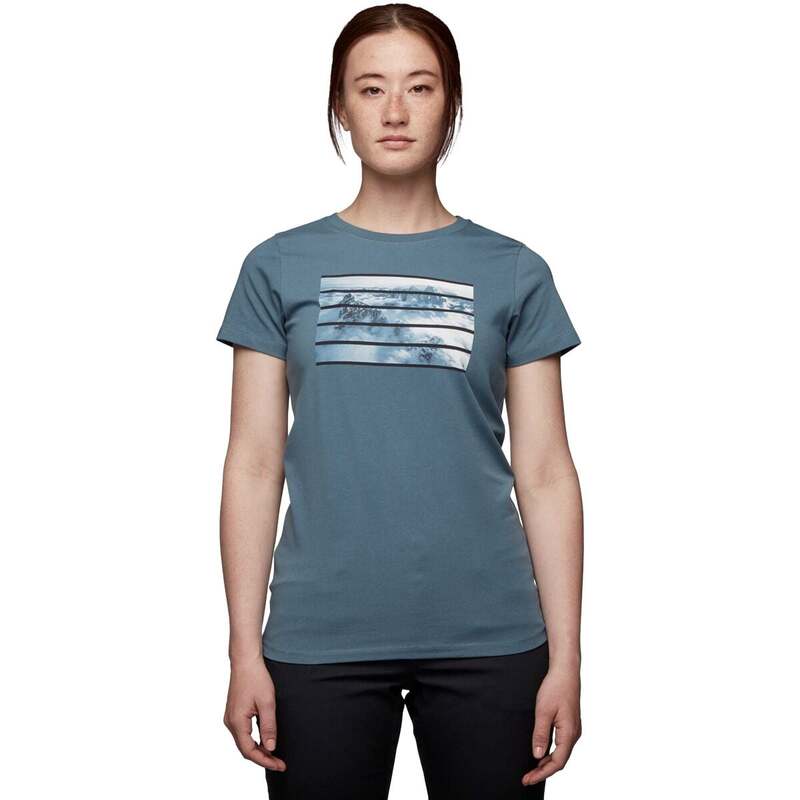 【送料無料】 ブラックダイヤモンド レディース Tシャツ トップス Aerial View Short-Sleeve T-Shirt - Women's Storm Blue