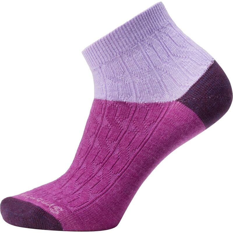 yz X}[gE[ fB[X C A_[EFA Everyday Cable Ankle Boot Sock - Women's Ultra Violet