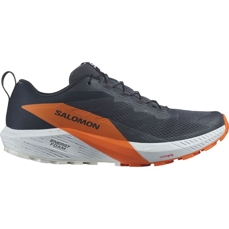 【送料無料】 サロモン メンズ スニーカー ランニングシューズ シューズ Sense Ride 5 Invisible GTX Trail Running Shoe - Men 039 s India Ink/Carbon/Dragon Fire