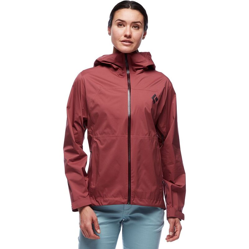 【送料無料】 ブラックダイヤモンド レディース ジャケット・ブルゾン アウター Stormline Stretch Rain Shell - Women's Cherrywood