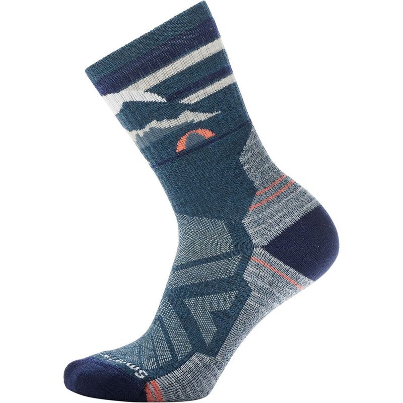 スマートウール 靴下 レディース 【送料無料】 スマートウール レディース 靴下 アンダーウェア Hike Light Cushion Mountain Moon Crew Sock - Women's Twilight Blue