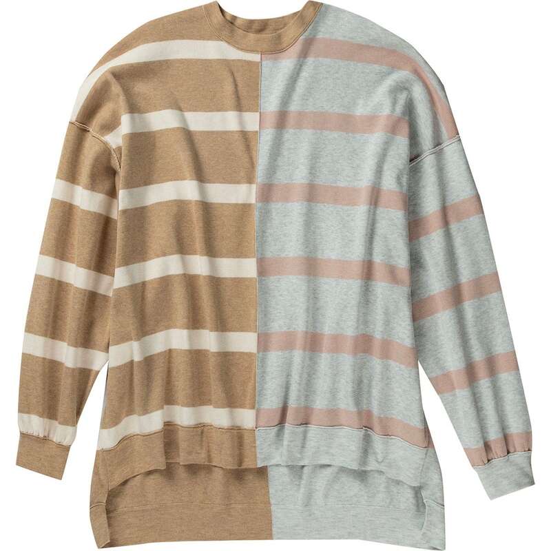 フリーピープル 【送料無料】 フリーピープル レディース ニット・セーター アウター Uptown Stripe Pullover Sweater - Women's Camel Grey Combo