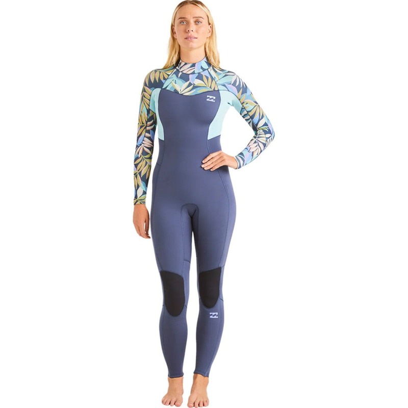 ビラボン レディース 上下セット 水着 3/2 Synergy Back-Zip Flatlock Fullsuit Wetsuit - Women's Indigo Ocean