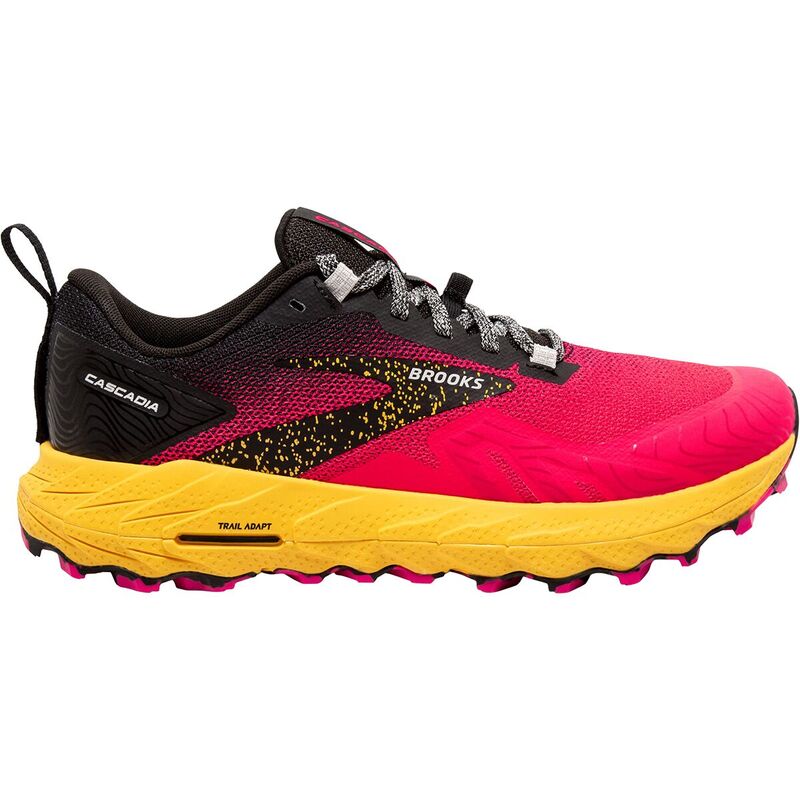 【送料無料】 ブルックス レディース スニーカー ランニングシューズ シューズ Cascadia 17 Trail Running Shoe - Women 039 s Diva Pink/Black/Lemon Chrome