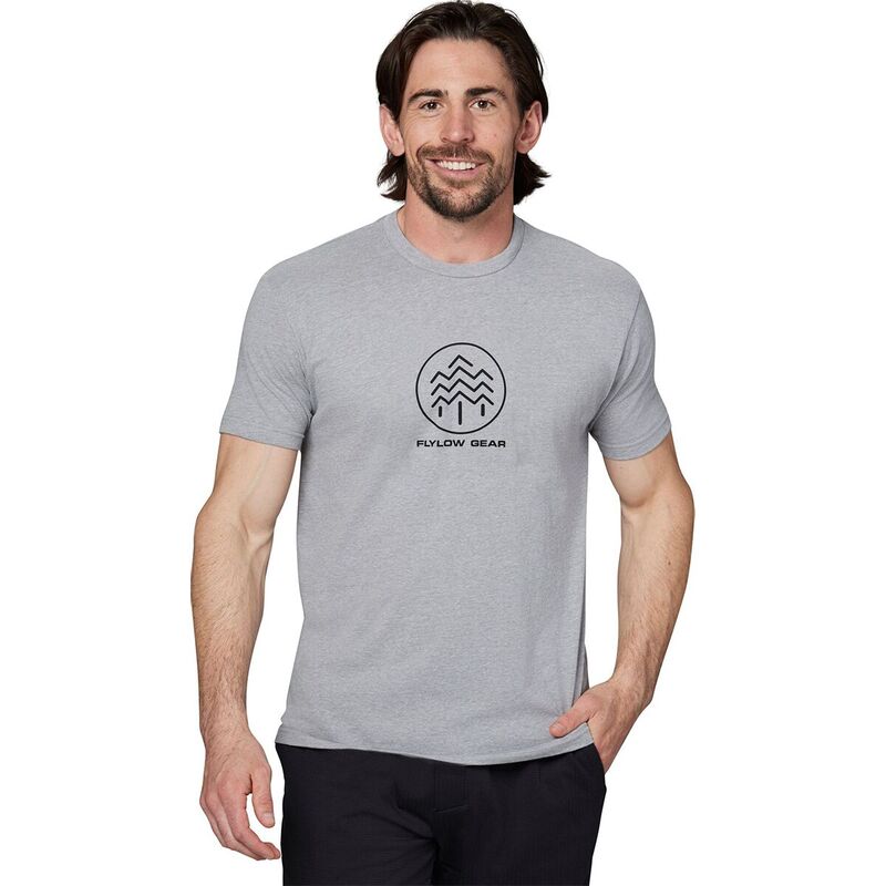  フライロー メンズ Tシャツ トップス Classic Tree Logo T-Shirt - Men's Ash Heather