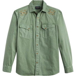 【送料無料】 ペンドルトン メンズ シャツ トップス Chandler Shirt - Men's Pieced Dyed Denim/Moss Green