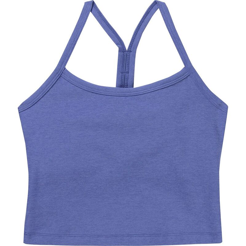 yz rhK fB[X TVc gbvX Spacedye Slim Racerback Cropped Tank Top - Women's Indigo Heather