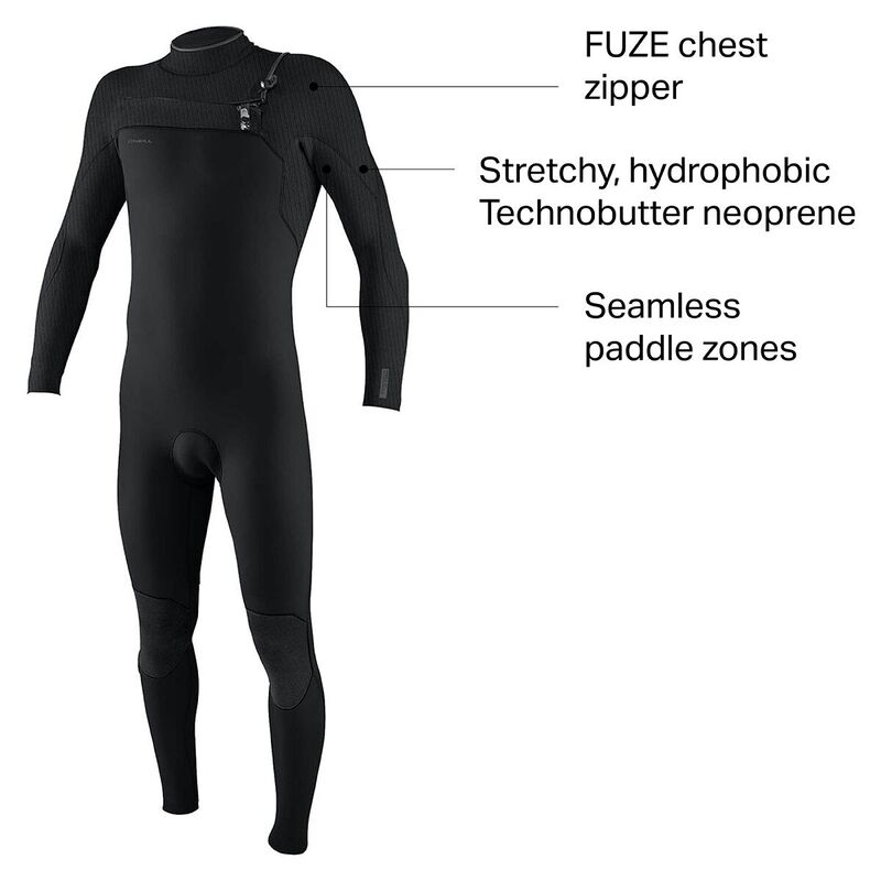 【送料無料】 オニール メンズ 上下セット 水着 Hyperfreak 3/2+mm Chest-Zip Full Wetsuit - Men's Navy/Black