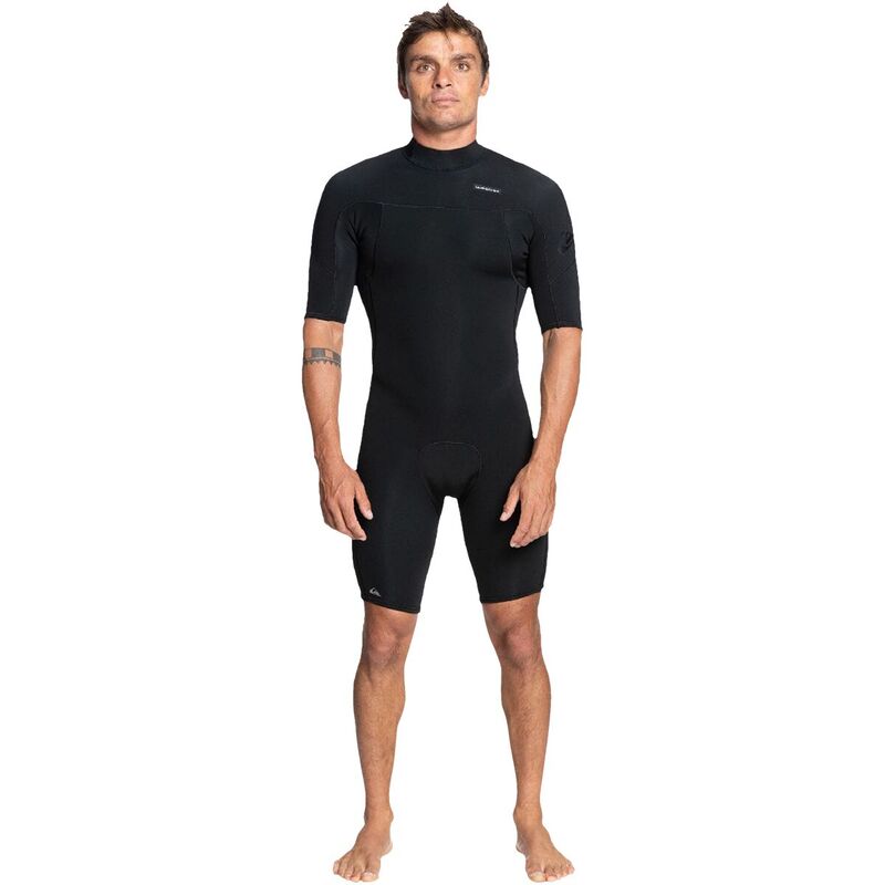 【送料無料】 クイックシルバー メンズ 上下セット 水着 2/2 Everyday Sessions SS SP Back-Zip Wetsuit - Men's Black