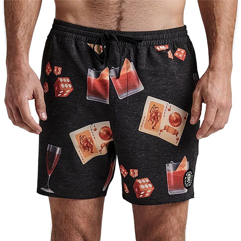 【送料無料】 ローアク メンズ ハーフパンツ・ショーツ 水着 Shorey 16 Boardshorts - Men's Buon Giorno Black