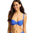 【送料無料】 シーフォリー レディース トップのみ 水着 Set Sail Ruched Underwire Bikini Top - Women's Azur...