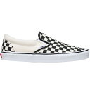 【送料無料】 バンズ メンズ スリッポン・ローファー シューズ Classic Slip-On Shoe Black And White Checker/Whi...
